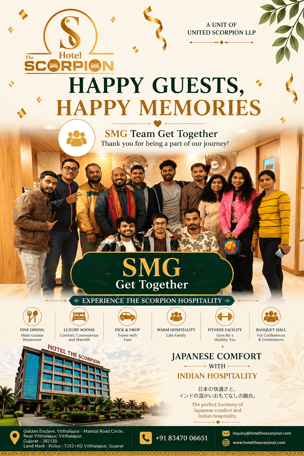 Guest testimonial from Hotel The Scorpion