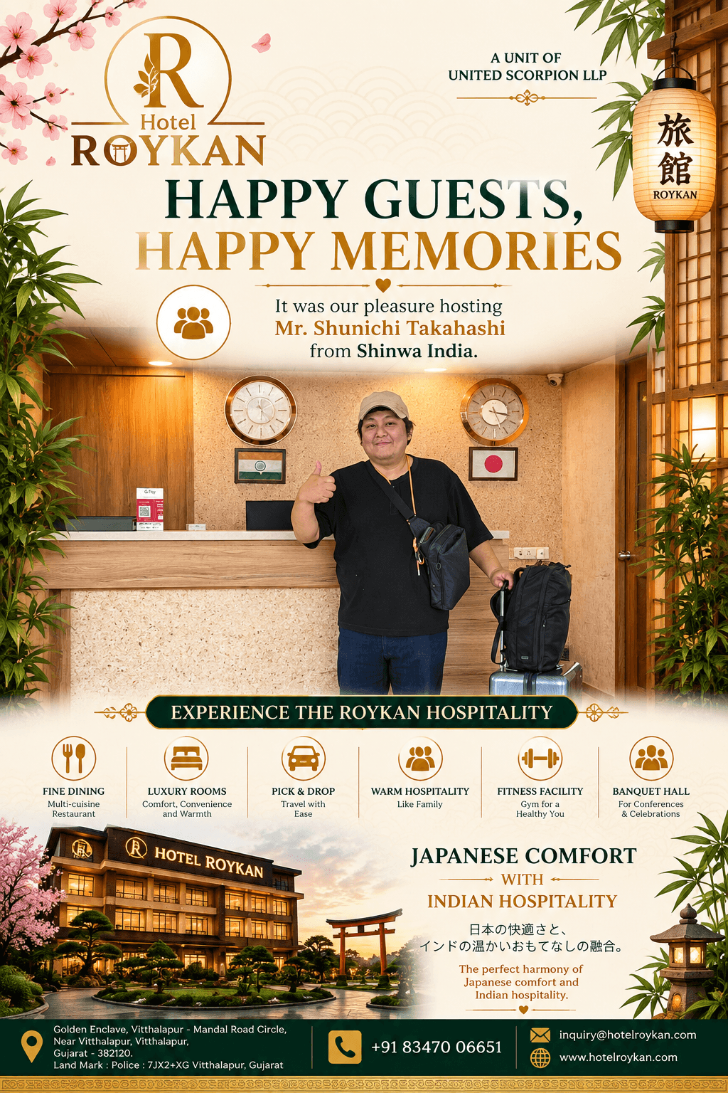 Guest testimonial from Scorpion Ryokan